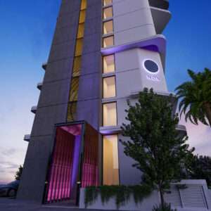 NOX Residential Exterior at Night