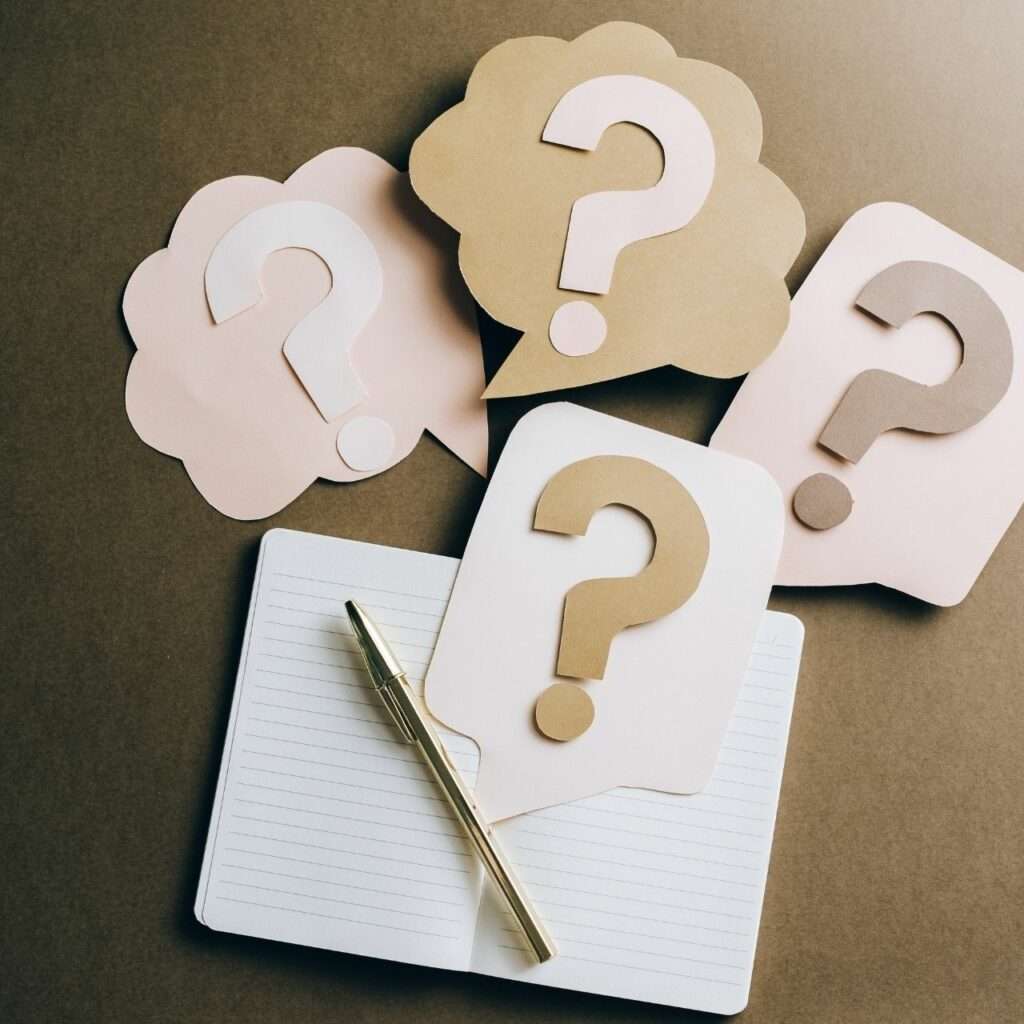 question marks