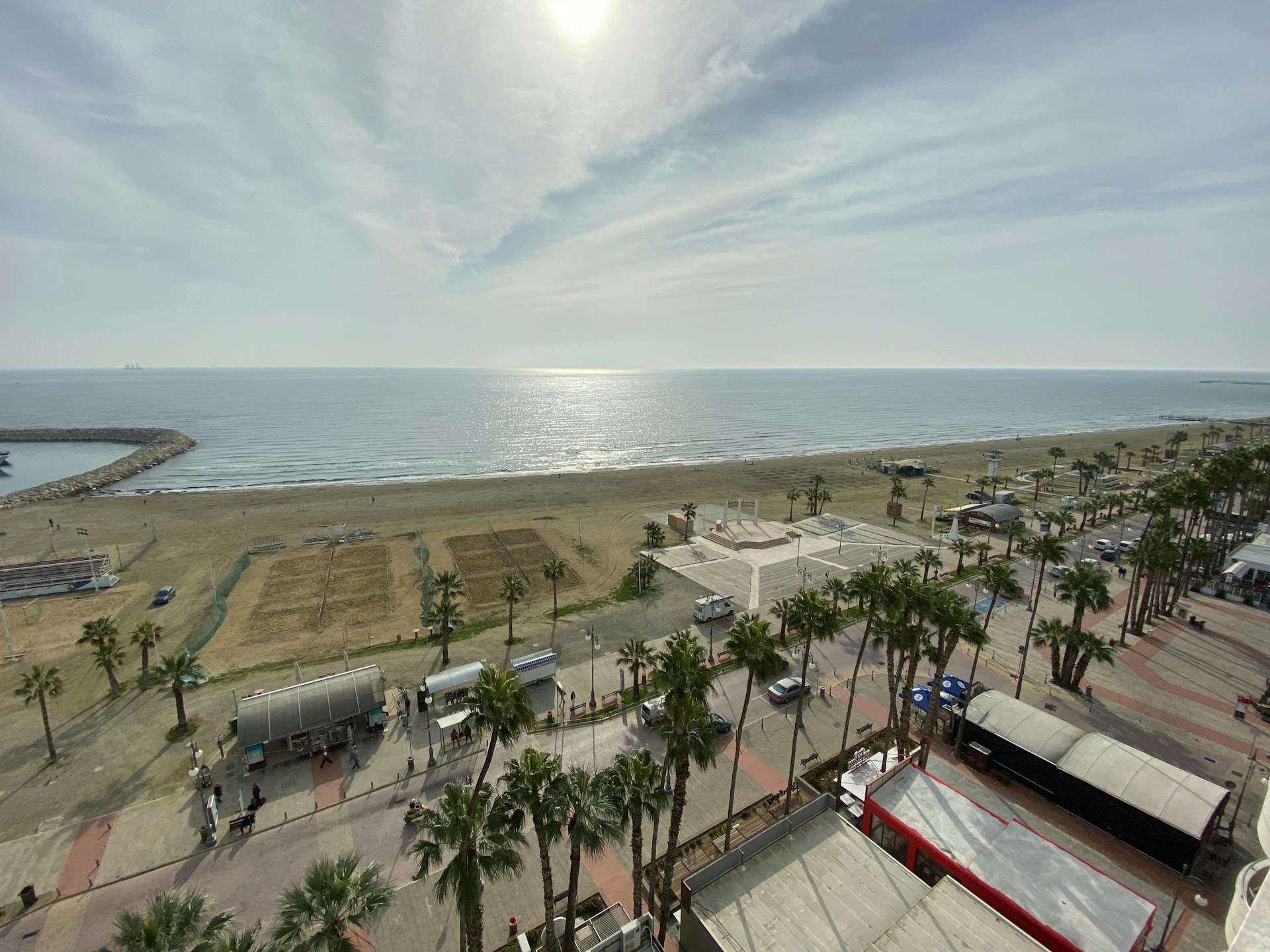 Finikoudes Beach in Larnaca